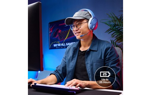 Casque gaming sans fil HyperX Cloud Jet, Bleu - Bluetooth