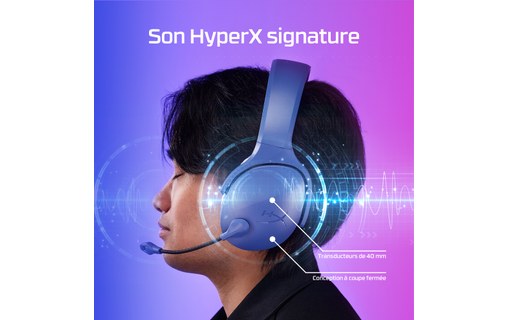 Casque gaming sans fil HyperX Cloud Jet, Noir - Bluetooth