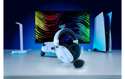 Casque gaming sans fil Razer BlackShark V3 Pro pour PlayStation, Blanc