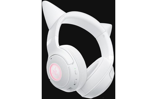 Casque gaming sans fil Razer Kraken Kitty V2, Blanc - Bluetooth