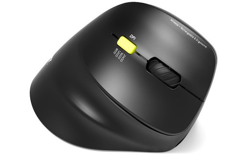 Souris sans fil PORT Designs Ergo - Noire - Ergonomique