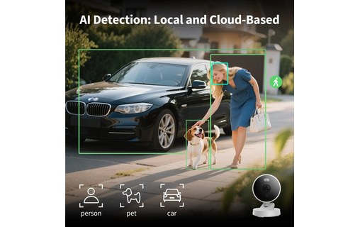 Caméra de surveillance extérieure WiFi - Aqara G100 - Noire