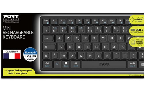 Clavier sans fil PORT Designs Mini - Noir
