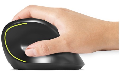 Souris sans fil PORT Designs Ergo Soft - Noire - Ergonomique