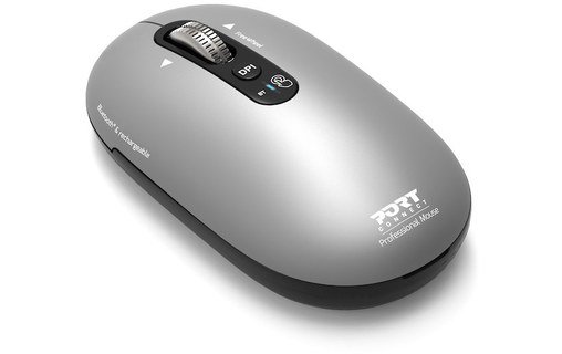 Souris sans fil PORT Designs Pure Mac - Grise - Ergonomique
