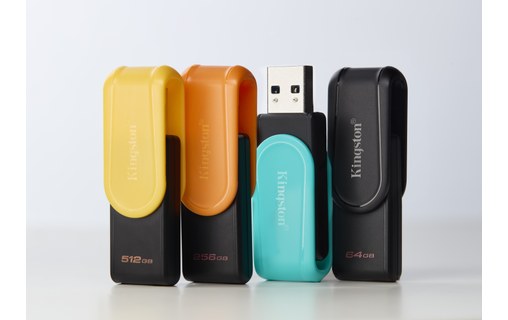 Clé USB Kingston DataTraveler Exodia S 256 Go - Noir, Orange - USB 3.2