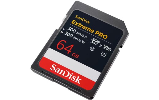 Carte SDXC SanDisk Extreme Pro 64 Go, UHS-II, V90