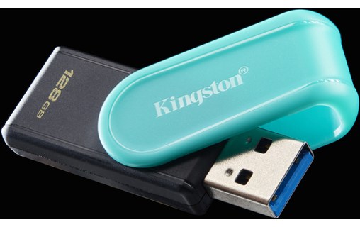 Clé USB Kingston DataTraveler Exodia S 128 Go - Noir, Turquoise - USB 3.2