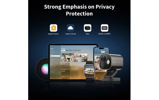 Caméra de surveillance extérieure WiFi - Aqara Hub G5 Pro - Blanche