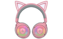 Casque gaming sans fil Razer Kraken Kitty V3 Pro - Quartz, Rose - Bluetooth