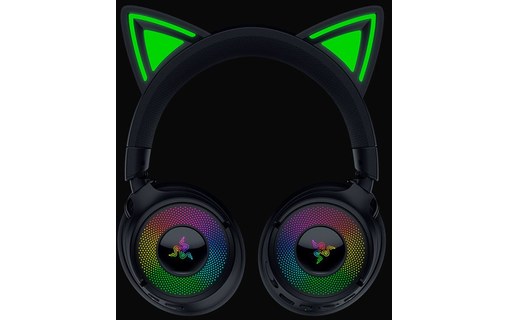 Casque gaming sans fil Razer Kraken Kitty V3 Pro, Noir - Bluetooth