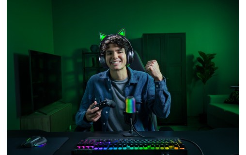 Casque gaming sans fil Razer Kraken Kitty V3 Pro, Noir - Bluetooth