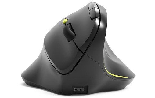 Souris sans fil PORT Designs Ergo Soft - Noire - Ergonomique