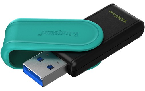 Clé USB Kingston DataTraveler Exodia S 128 Go - Noir, Turquoise - USB 3.2