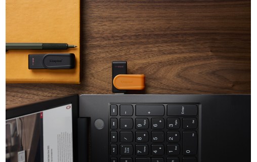Clé USB Kingston DataTraveler Exodia S 256 Go - Noir, Orange - USB 3.2
