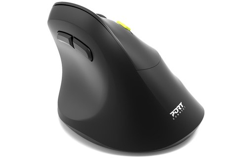 Souris sans fil PORT Designs Ergo - Noire - Ergonomique