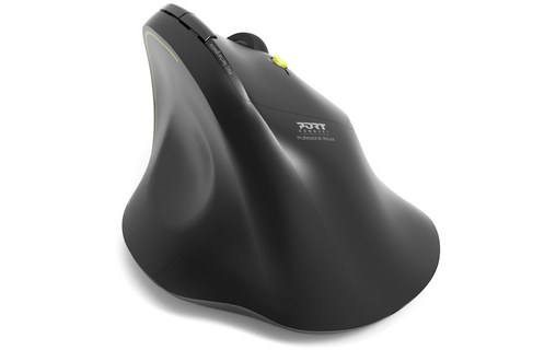 Souris sans fil PORT Designs Ergo Soft - Noire - Ergonomique