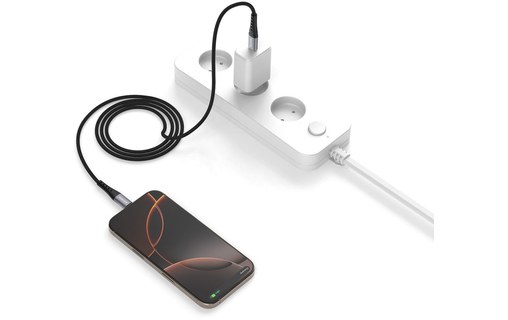 Câble USB-C - 4Smarts PrimeCord - 60 W - 1,5 m - Noir