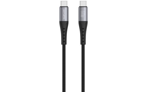 Câble USB-C - 4Smarts PrimeCord - 60 W - 1,5 m - Noir