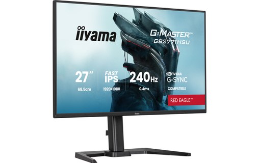 Écran Gaming 27" iiyama G-Master GB2771HSU-B1 - 240 Hz USB-C