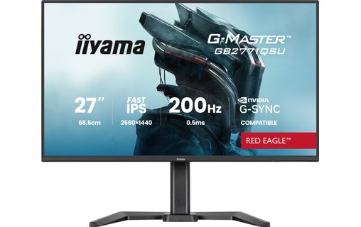 Écran Gaming 27" iiyama G-Master GB2771QSU-B1 - 200 Hz USB-C