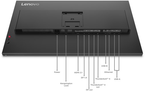 Écran 31,5" Lenovo ThinkVision P32UD-40 - 4K 120 Hz USB-C Thunderbolt 4