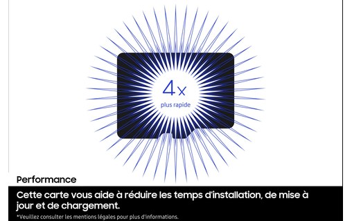 Carte microSDXC Samsung P9 Express 256 Go, UHS-I, V30