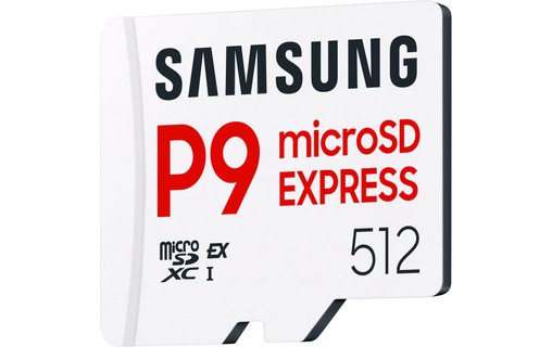 Carte microSDXC Samsung P9 Express 512 Go, UHS-I, V30