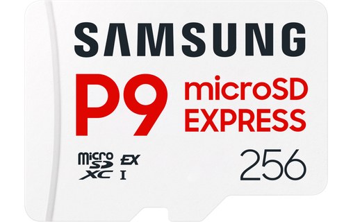 Carte microSDXC Samsung P9 Express 256 Go, UHS-I, V30