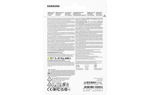 Carte microSDXC Samsung P9 Express 512 Go, UHS-I, V30