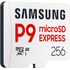 Carte microSDXC Samsung P9 Express 256 Go, UHS-I, V30