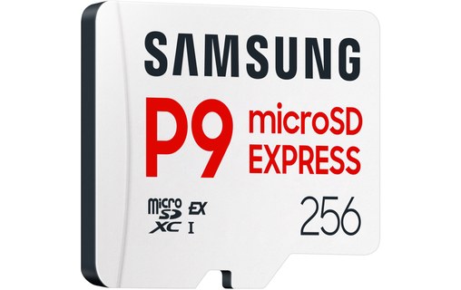 Carte microSDXC Samsung P9 Express 256 Go, UHS-I, V30