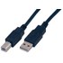 Câble MCL USB-A vers USB-B USB 2.0 - 3 m - Noir