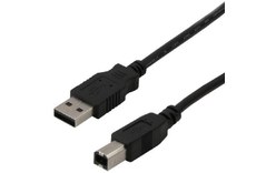 Câble MCL USB-A vers USB-B USB 2.0 - 5 m - Noir