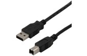 Câble MCL USB-A vers USB-B USB 2.0 - 5 m - Noir
