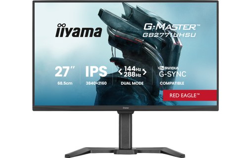 Écran Gaming 27" iiyama G-MASTER GB2771UHSU-B1 - 4K 288 Hz USB-C
