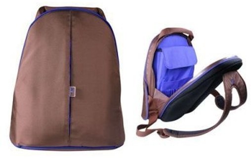 be.ez LE bag Bronze Blue 12" 30,5 cm (12") Étui sac à dos Marron