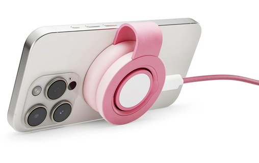 Chargeur sans fil pour iPhone - Twelve South ButterFly SE - Rose