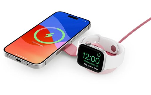 Chargeur sans fil pour iPhone - Twelve South ButterFly SE - Rose