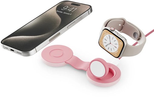 Chargeur sans fil pour iPhone - Twelve South ButterFly SE - Rose