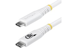 Câble USB-C - StarTech - 240 W 4K 20 Gbit/s - USB 4 - 2 m - Blanc