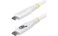 Câble USB-C - StarTech - 240 W 4K 20 Gbit/s - USB 4 - 2 m - Blanc