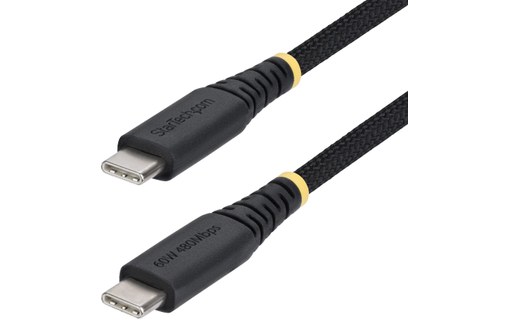Câble USB-C - StarTech - 60 W - 15 cm - Nylon - Noir