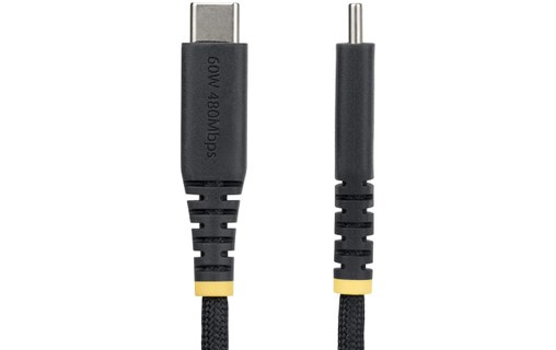 Câble USB-C - StarTech - 60 W - 15 cm - Nylon - Noir