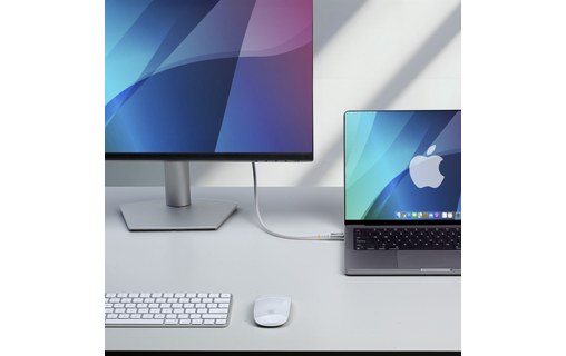 Câble USB-C - StarTech - 60 W 4K 20 Gbit/s - USB 4 - 3 m - Blanc