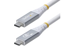 Câble USB-C - StarTech - 60 W 4K 20 Gbit/s - USB 4 - 3 m - Blanc
