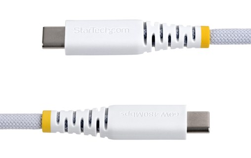 Câble USB-C - StarTech - 60 W - 15 cm - Nylon - Blanc