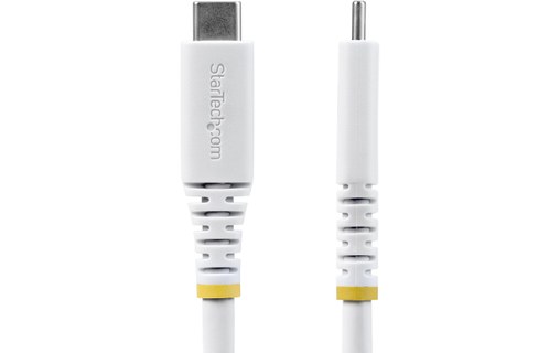 Câble USB-C - StarTech - 240 W 4K 20 Gbit/s - USB 4 - 2 m - Blanc