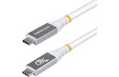 Câble USB-C - StarTech - 240 W 8K 80 Gbit/s - USB 4 - 1 m - Blanc