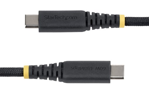 Câble USB-C - StarTech - 60 W - 15 cm - Nylon - Noir